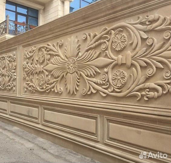 Дагестанский камень. Капитель. Колонны. Панно