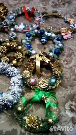 Венки рождественские новогодние