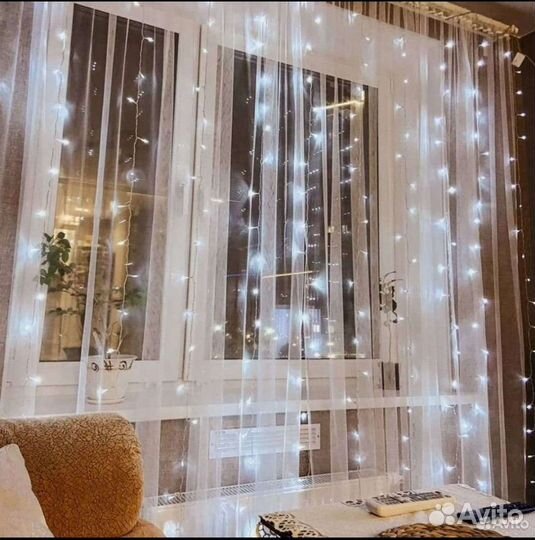 Гирлянда штора 3/2