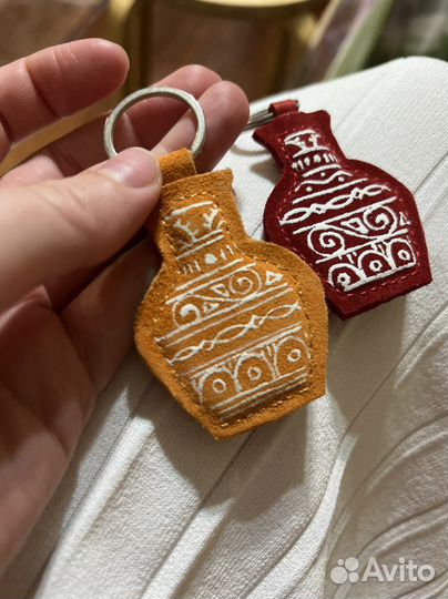 Брелок для ключей этно-сувенир замша