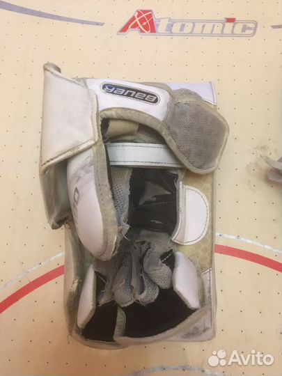 Вратарские хоккейные ловушка и блин Bauer S190 INT