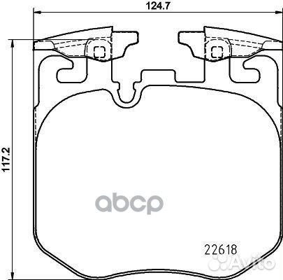 8DB 355 039-461 Колодки тормозные BMW 5 G30/ X5