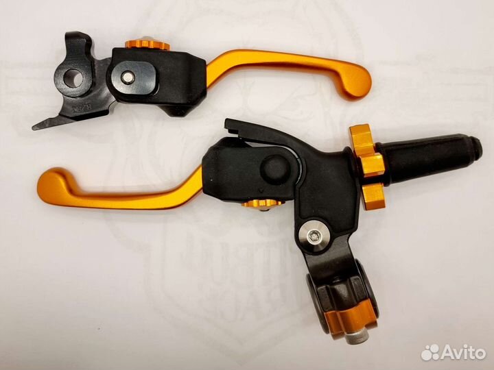 Комплект рычагов сцепления/тормоза otom оранжевый