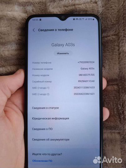 Мобильные телефоны бу samsung a 03s