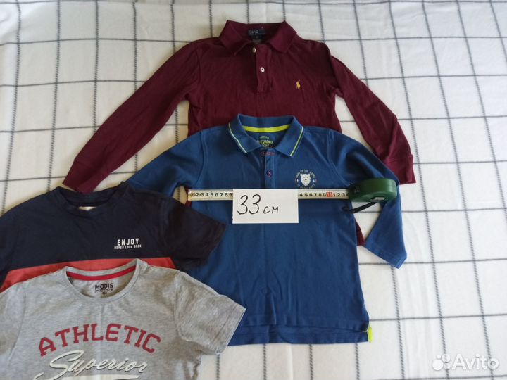 Футболки поло р 122 128 пакетом 8+ лет