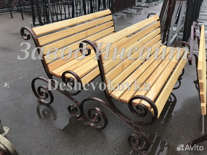 Скамейка со спинкой 