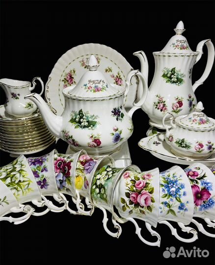 Чайные пары.Royal Albert.Цветок Месяца
