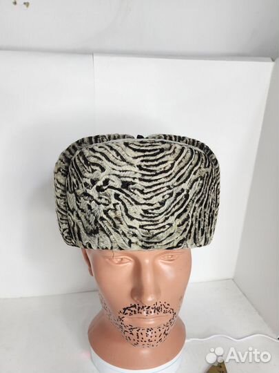 Ушанка из каракуля свакара каракуль