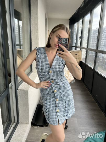 Твидовое платье maag