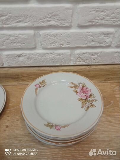 Заварочный чайник Дулево и тарелки СССР