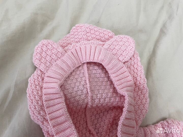 Новый вязаный комбинезон 62 68 демисезон поддева