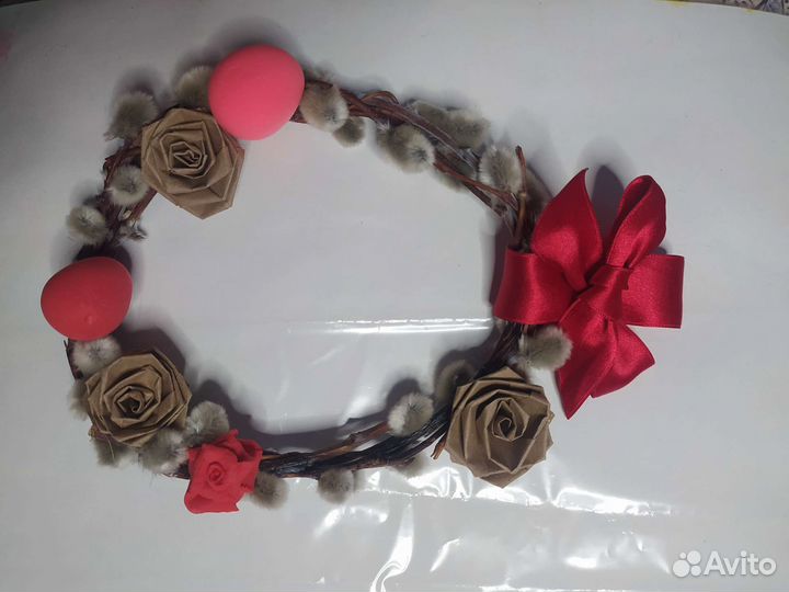 Ручная работа венок и квилинг дерево