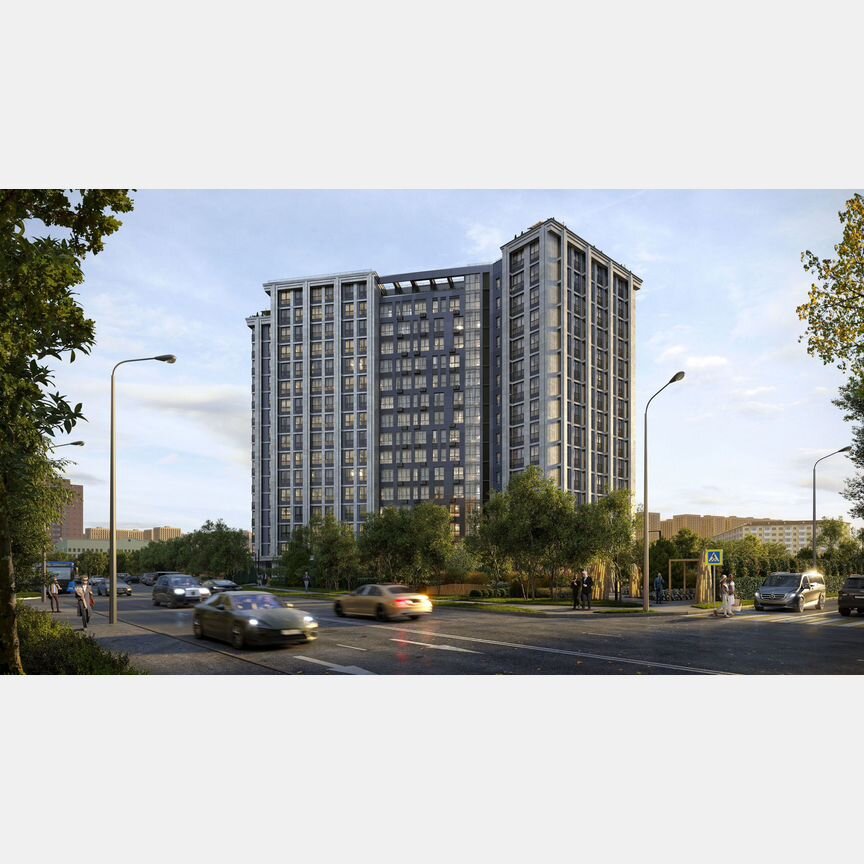 2-к. квартира, 47,7 м², 6/16 эт.