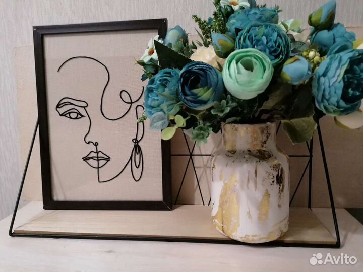 Ваза/ кашпо бетон, гипс