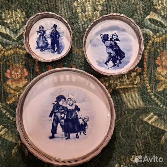 Настенная тарелка. Антикварная