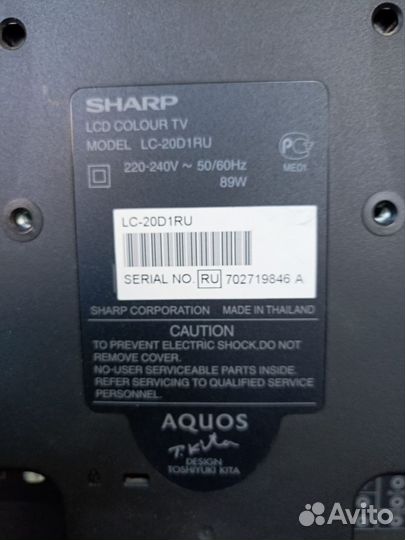 Телевизор на запчасти sharp