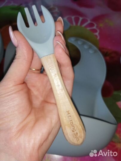 Набор детской силиконовой посуды