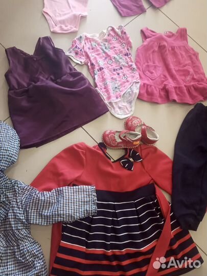 Детские вещи пакетом для девочек до года