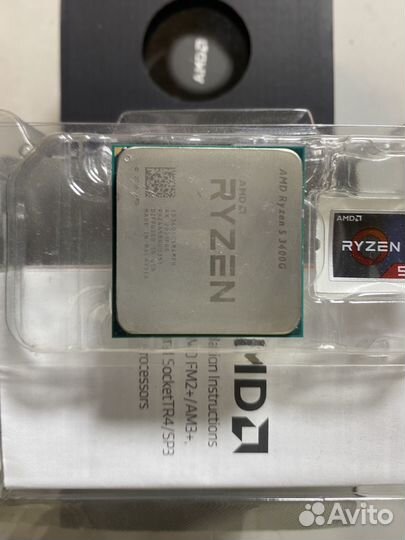 Процессор ryzen 5 3400g box полный комплект