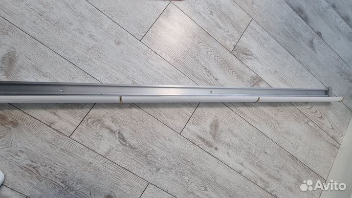 Карниз двухрядный алюминиевый 2,3м с крючками