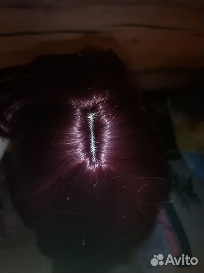 Парик винного цвета, длинный, косплей