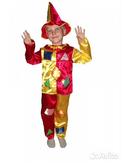 Костюм Петрушки, Скомароха, собачка, енот, лиса