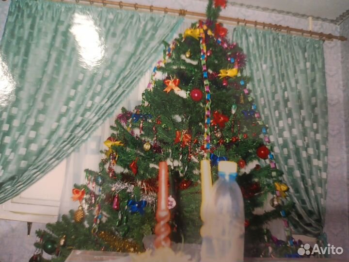 Ель искуственная литая 210 бу