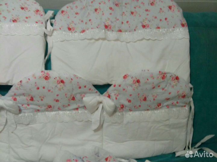 Балдахин и бортики в кроватку бу