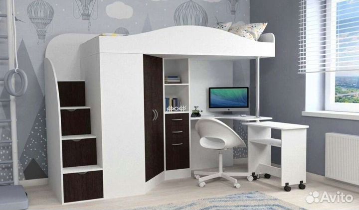 Детская кровать чердак