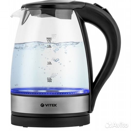 Электрочайник vitek VT-7008 1.7л, дисковый, 45526