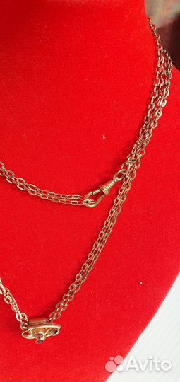 Антикварное колье - цепь бегунок золото дубле 300