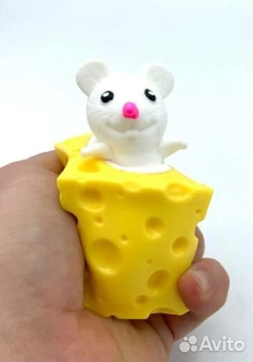 Игрушка -антистресс Мышка в сыре