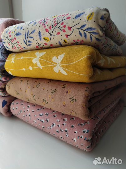 Отрез ткани 1м фланель (теплый хлопок)