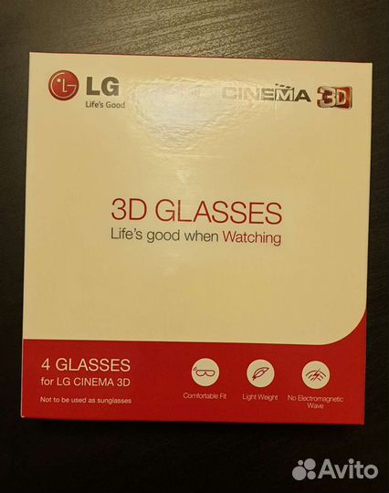 3D очки LG. Новые. 4шт