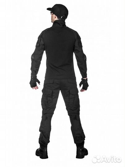Тактический костюм олива /черный