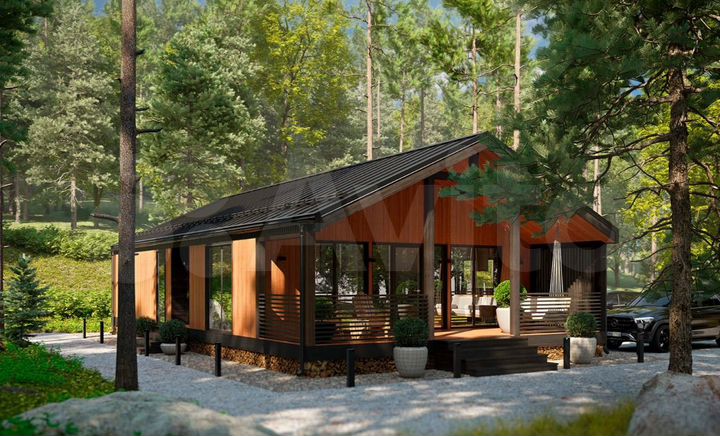 Дом 100 м² на участке 10 сот.