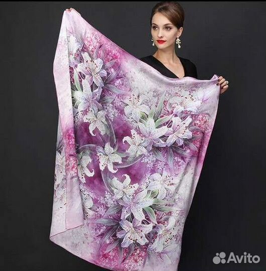 Роскошный шелковый шарф