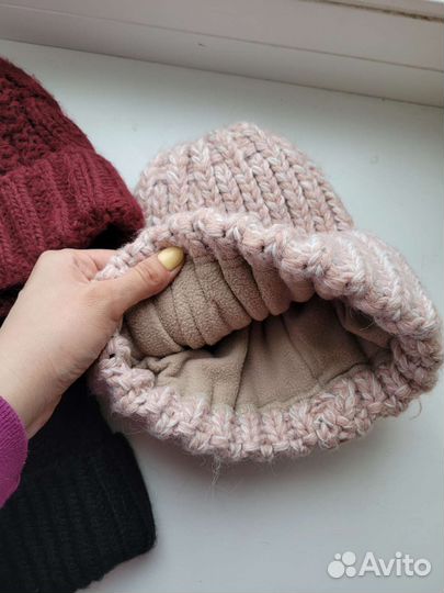 Шапка зимняя женская утепленная