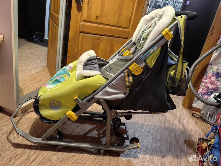 Детские санки коляска nika