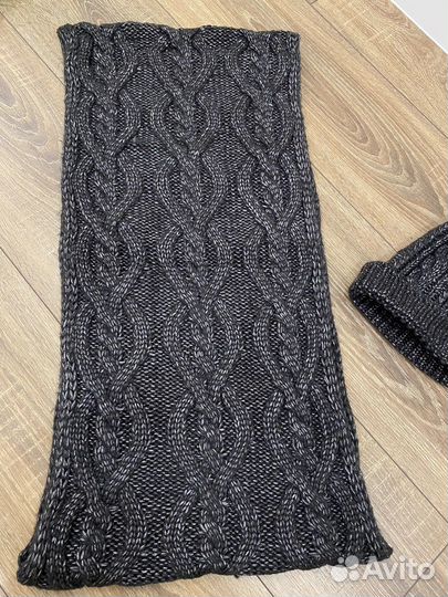 Комплект шапка и снуд женский