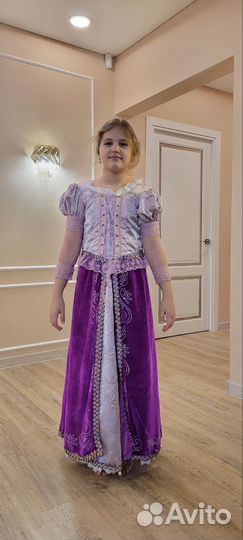 Костюм Рапунцель на 8- 10 лет