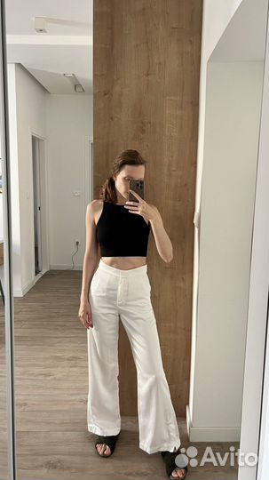 Брюки белые h&m