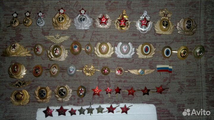 Звездочки,эмблемы, погоны состояние новое, СССР
