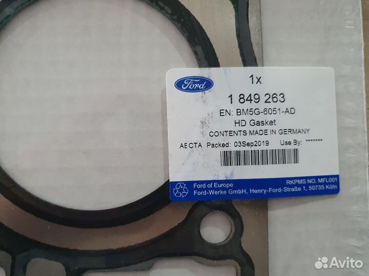 Прокладка гбц 1.6 ecoboost