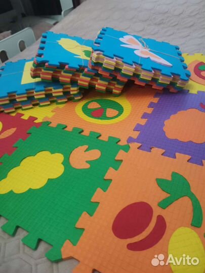 Развивающий коврик пазл 36шт. Теплый пол для детей