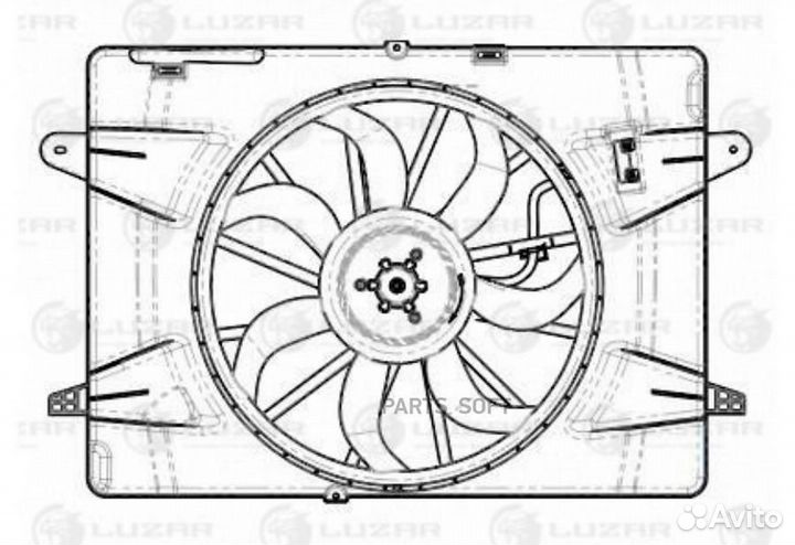 Вентилятор двигателя Haval F7/F7x (19) 1.5T/2.0T