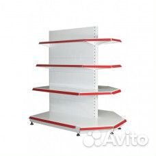 Стеллаж островной с торцевыми полками