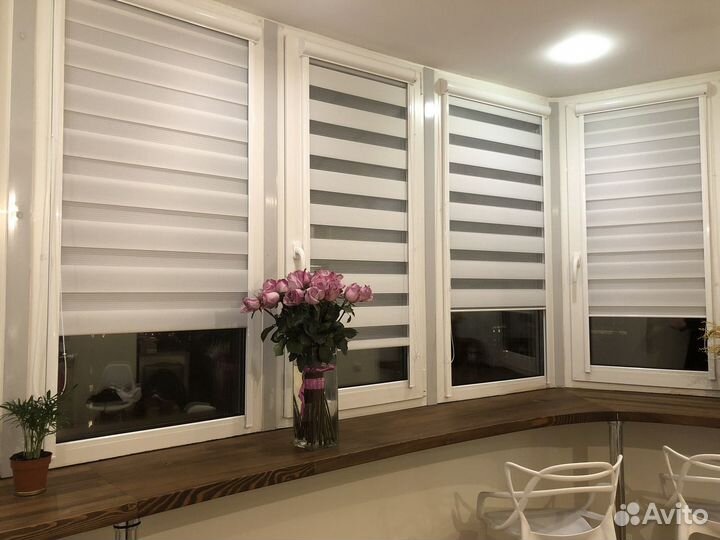 Рулонные шторы и Зебра День-Ночь от производителя