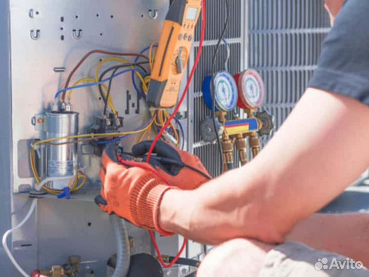 Установка сплит систем. Закладка трасс