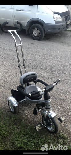 Детский велосипед бу с родительской ручкой